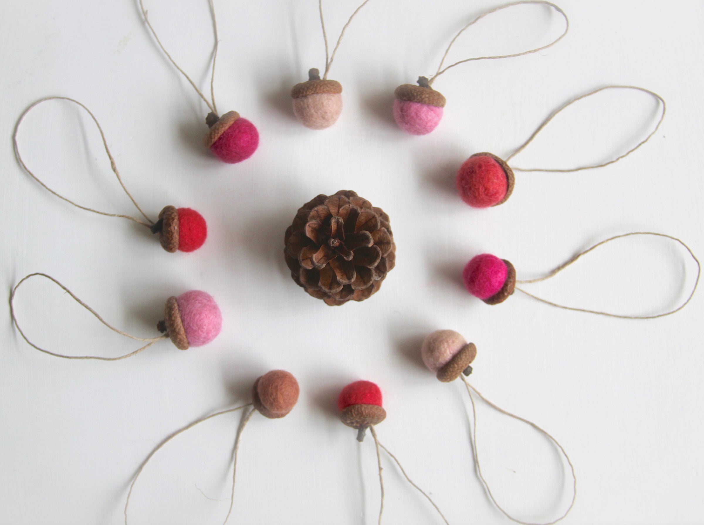 strawberry strawberries ornaments | spun cotton | vintage home